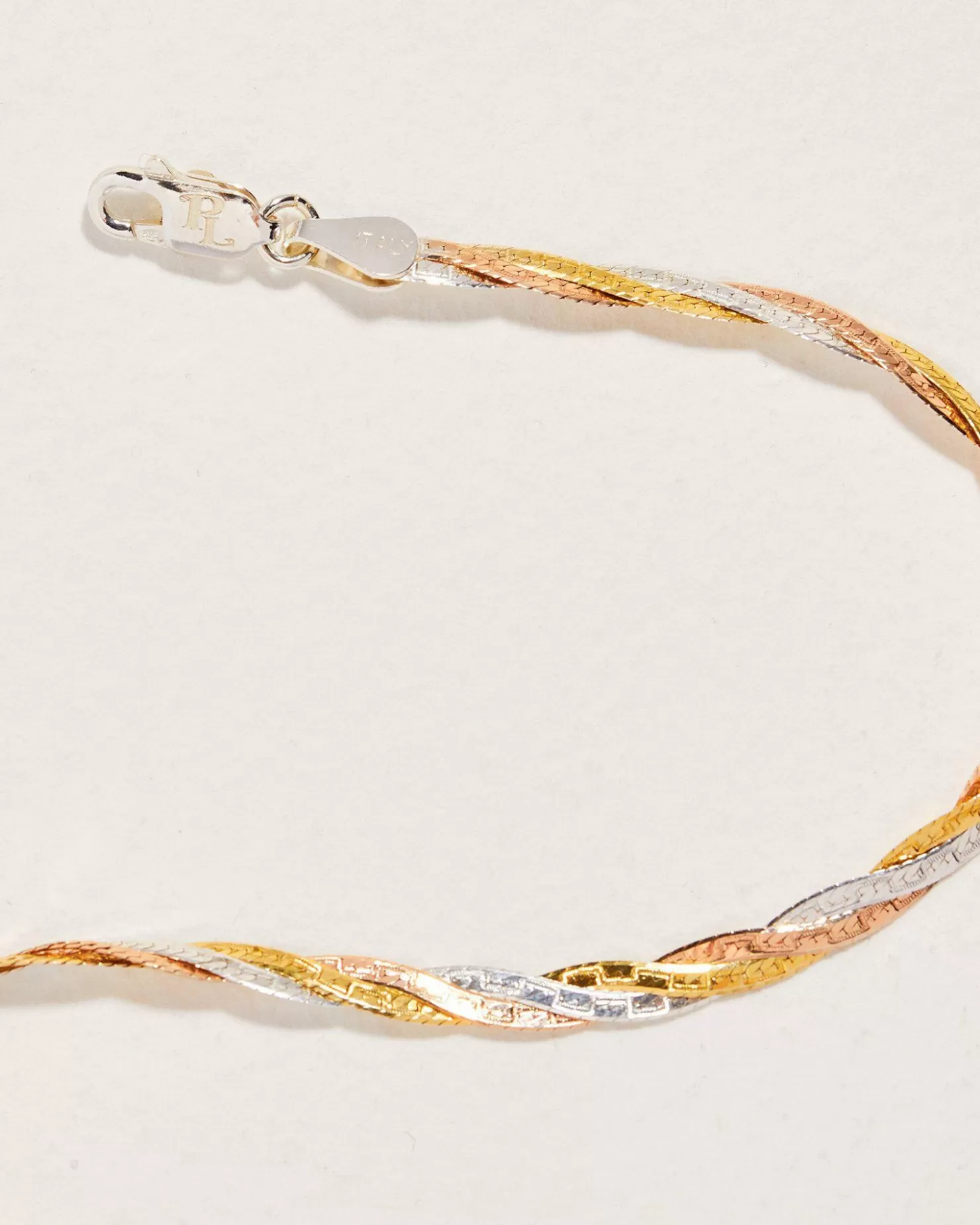 Pamela Love Twisted Tricolor Herringbone Chain 18" | Women Necklaces